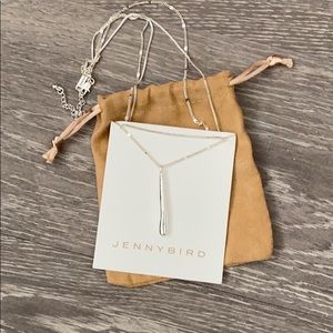 Never worn teardrop silver necklace